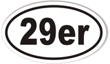 29er Mountain Bike Oval Sticker