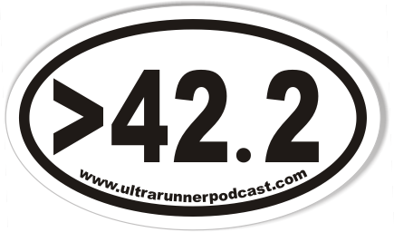 >42.2 www.ultrarunnerpodcast.com Oval Sticker 3x5