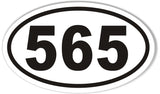 565 Custom Oval Bumper Stickers