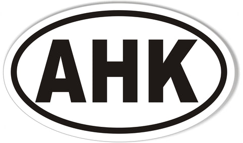 AHK Oval Bumper Stickers