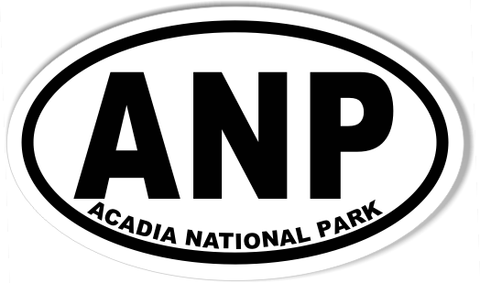 ANP ACADIA NATIONAL PARK Oval Bumper Stickers