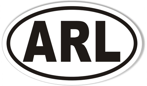 ARL Custom Oval Bumper Stickers