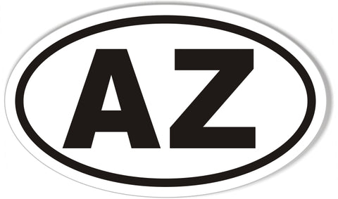 AZ Arizona Euro Oval Sticker