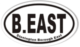 B.EAST Custom Oval Bumper Stickers