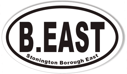 B.EAST Custom Oval Bumper Stickers