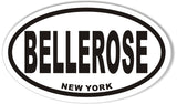 BELLEROSE NEW YORK Oval Bumper Stickers