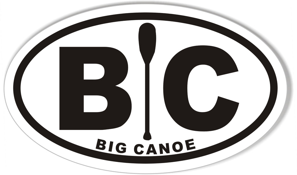 BC BIG CANOE Custom Oval Bumper Stickers – StickerCafe.com