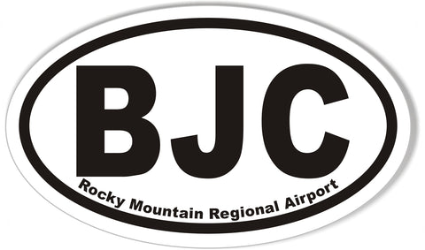 BJC Custom Oval Bumper Stickers
