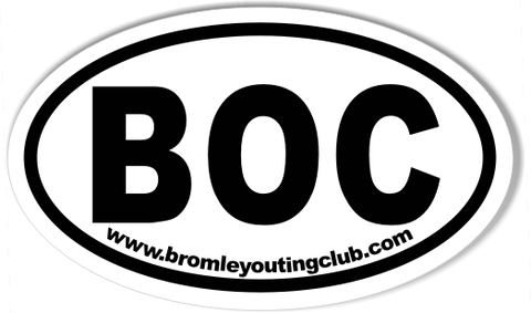 BOC www.bromleyoutingclub.com Custom Oval Bumper Stickers