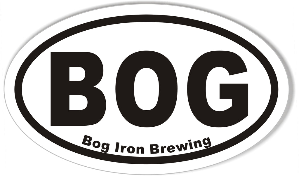 BOG Oval Bumper Stickers – StickerCafe.com