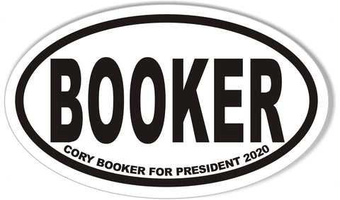 Cory Booker For President Oval Bumper Sticker