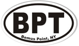BPT Bemus Point, NY Oval Bumper Stickers
