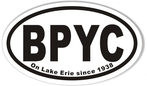 BPYC Oval Bumper Stickers