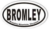 BROMLEY Bromley Mountain, Vermont Oval Stickers