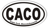 CACO Cape Cod, Massachusetts Oval Sticker