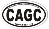 CAGC www.cagc.org Custom Oval Bumper Stickers