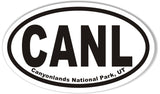 Canyonlands National Park, UT Oval Bumper Sticker