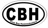 CBH Oval Stickers 3x5"