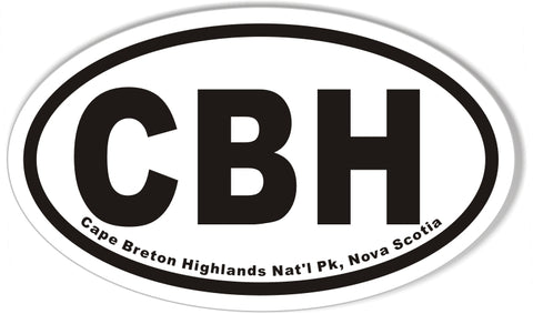 CBH Cape Breton Highlands Oval Sticker