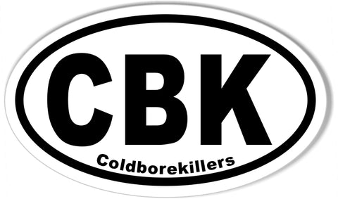 CBK Coldborekillers Custom Oval Bumper Stickers