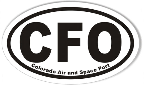 CFO 3x5" Custom Oval Bumper Stickers