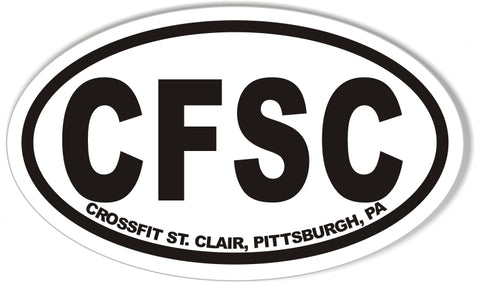 CFSC Custom Oval Bumper Stickers