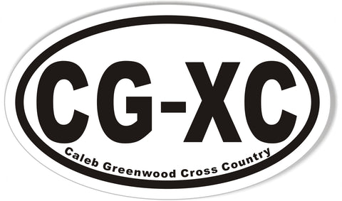 CG-XC Oval Bumper Stickers