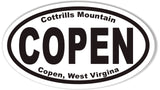 COPEN Oval Bumper Stickers