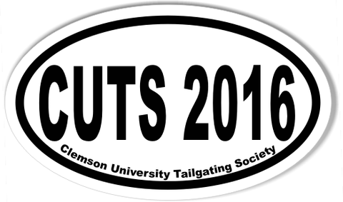 CUTS 2016 Custom Oval Bumper Stickers