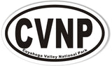 CVNP Cuyahoga Valley National Park Oval Bumper Stickers