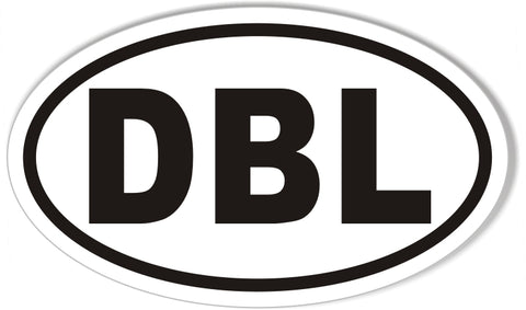 DBL Custom Oval Bumper Stickers