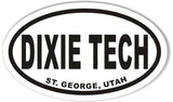 Dixie Tech Oval Bumper Stickers