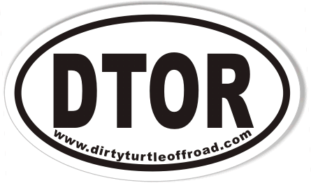 DTOR Oval Stickers 3x5"