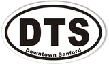 DTS Downtown Sanford Oval Bumper Stickers