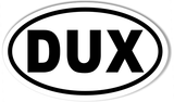 DUX 3x5" Custom Oval Bumper Stickers