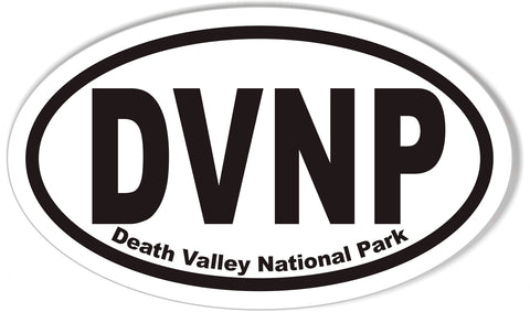 DVNP Death Valley National Park Oval Bumper Stickers