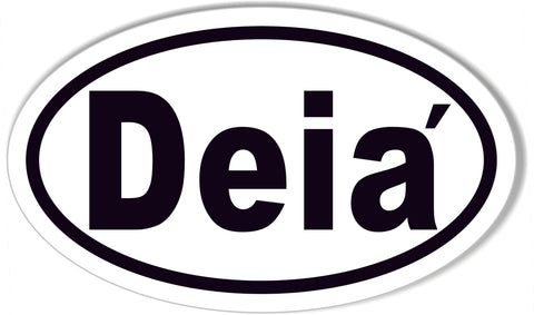 Deia Custom Oval Bumper Stickers