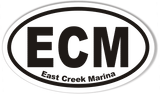 ECM 3x5" Custom Euro Oval Bumper Stickers