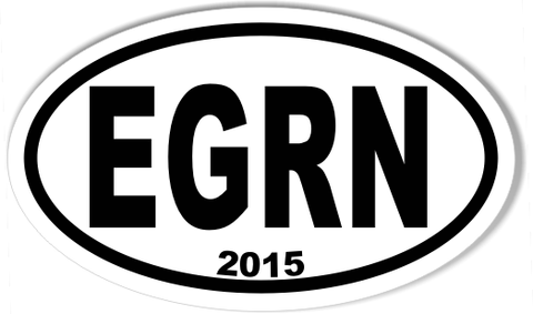 EGRN Custom Oval Bumper Stickers