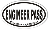 ENGINEER PASS Oval Bumper Stickers