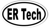 ER Tech Euro Oval Bumper Stickers
