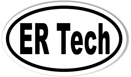 ER Tech Euro Oval Bumper Stickers