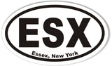 ESX Essex, New York Oval Bumper Stickers