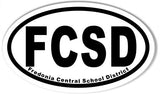 FCSD Custom Oval Bumper Stickers