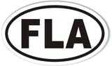 FLA Oval Bumper Stickers