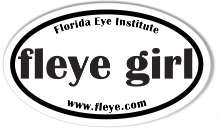 fleye girl Euro Oval Bumper Stickers