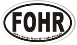 FOHR John Heinz Natl Wildlife Refuge Oval Bumper Stickers