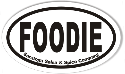 FOODIE Custom Euro Oval Bumper Stickers