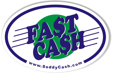 FAST CASH Soddy Euro Oval Stickers