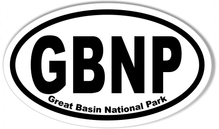 GBNP Great Basin National Park Oval Sticker